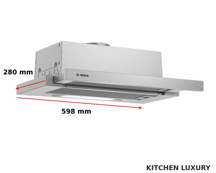 Kích thước máy hút mùi Bosch DFT63AC50 