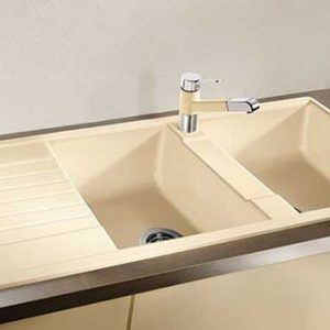 Chậu rửa bát đá Blancozia 8s 565.76.659 Màu vàng nhạt