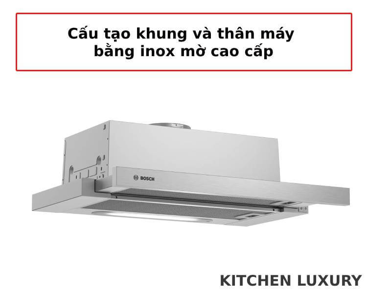 Cấu tạo thân và khung máy hút mùi Bosch