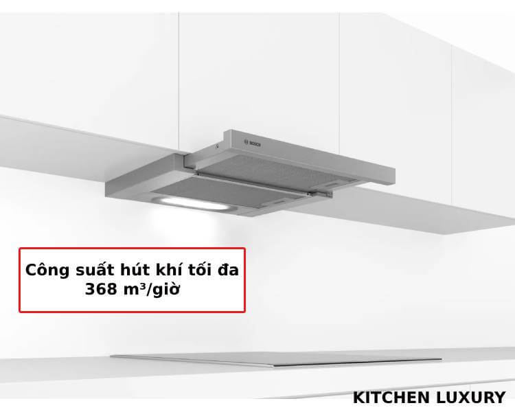 Công suất hút tối đa của máy hút mùi Bosch 