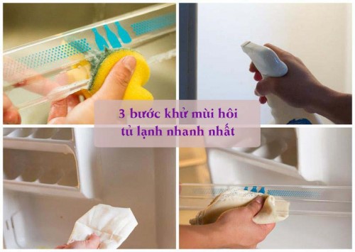 3 bước khử mùi tủ lạnh nhanh