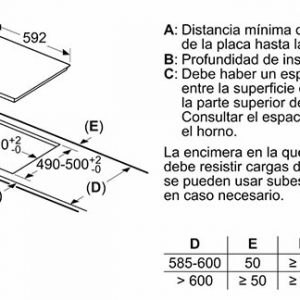 kích thước lắp đặt bếp từ bosch PIJ651FC1E