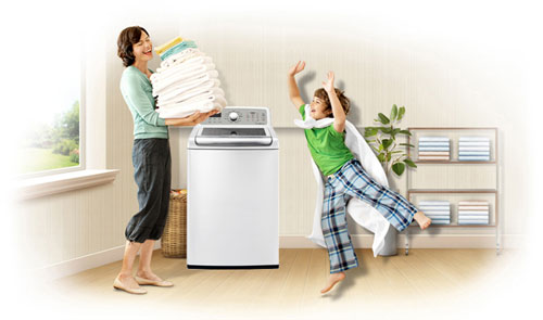 Máy giặt Bosch giặt siêu sạch và an toàn.