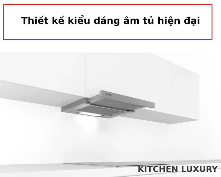 Thiết kế âm tủ máy hút mùi Bosch DFT63AC50 