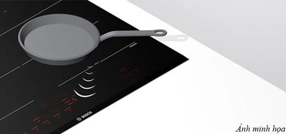 Chức năng tự nhận diện vùng nấu bếp từ Bosch