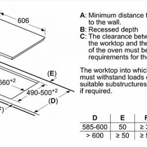 kích thước bếp từ bosch PXX675DC1E