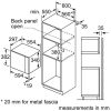 kích thước lắp đặt lò vi sóng Bosch BFL523MS0H
