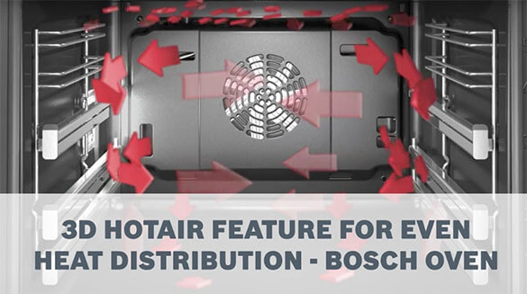 3D hot air lò nướng Bosch HBF113BR0A