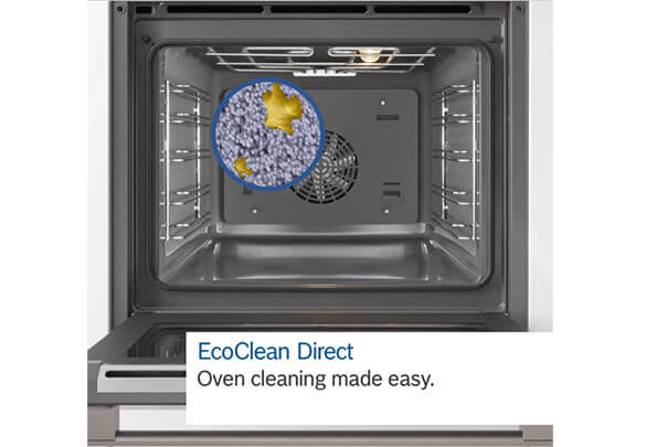 Ecoclean lò nướng kết hợp hấp Bosch CSG656RS1