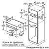 Kích thước lắp đặt lò hấp Bosch CDG634BS1