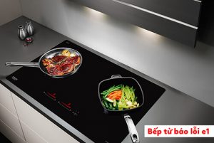 Lỗi E1 xuất hiện khi bề mặt bếp từ Bosch quá nóng khiến hệ thống cảm ứng tự ngắt mạchLỗi E1 xuất hiện khi bề mặt bếp từ Bosch quá nóng khiến hệ thống cảm ứng tự ngắt mạch