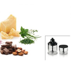 Các cốc trộn giúp xay nhuyễn các loại hạt, phô mai các gia vị,...