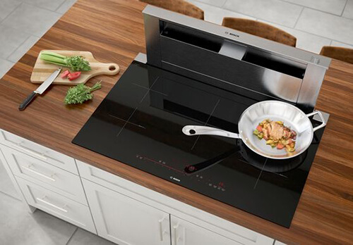 Bếp từ Bosch có 3 đến 4 vùng nấu công suất cao, đáp ứng nhu cầu nấu nướng lớn