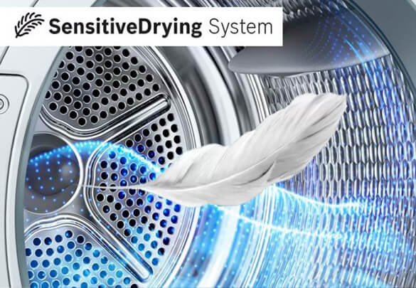 sensitive drying máy sấy quần áo Bosch WTX87M90BY