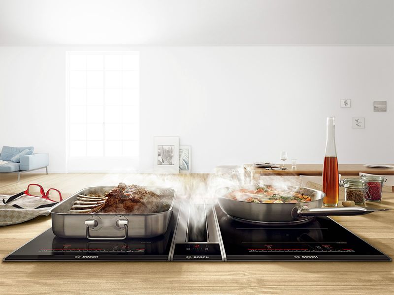 Bếp từ Domino hỗ trợ nấu nướng trên nhiều bếp cực kỳ tiện dụng.
