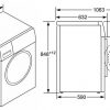 kích thước máy giặt bosch wax32m40by serie 8