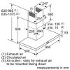 Kích thước máy hút mùi Bosch DWB97DM50B