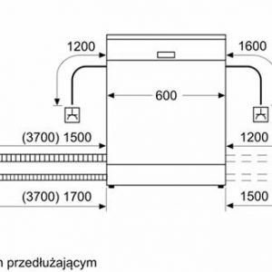 kích thước lắp đặt máy rửa bát bosch SMS4EVI14E