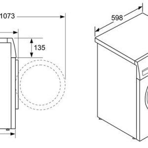 Kích thước máy giặt Bosch WGG234E0SG