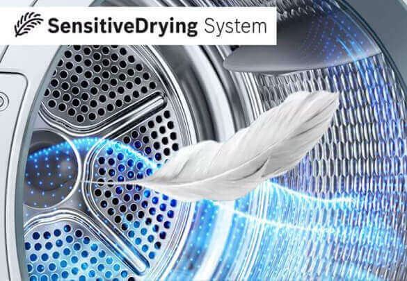 Sensitive Drying máy sấy quần áo bosch WTN84201MY