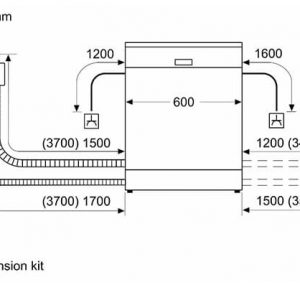 Kích thước máy rửa bát Bosch SMS2HAI12E