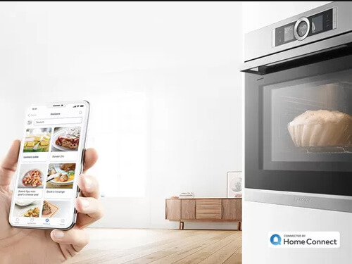 Các chương trình nấu ăn thông minh tự động được trang bị trên lò hấp Bosch