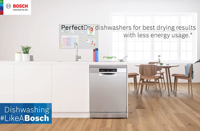 Review đánh giá máy rửa bát sấy công nghệ Zeolith Perfect Dry Bosch