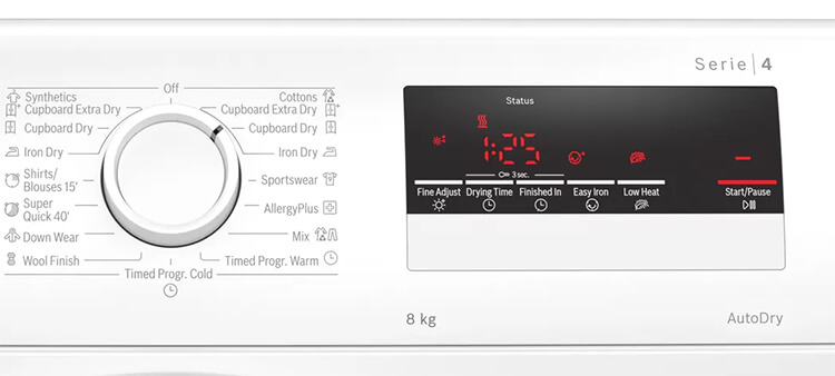 Hướng dẫn sử dụng máy sấy quần áo Bosch series 4 chi tiết