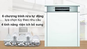 đánh giá chi tiết tính năng và công nghệ máy rửa bát bosch SMI4HVS33E