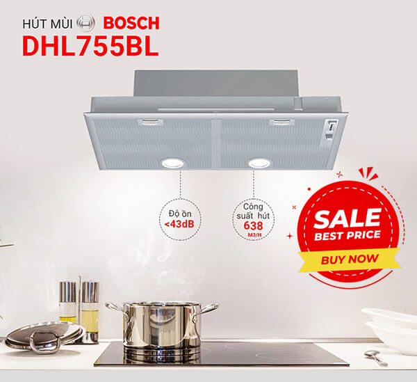 chương trình khuyến mãi mua máy hút mùi bosch DHL755BL