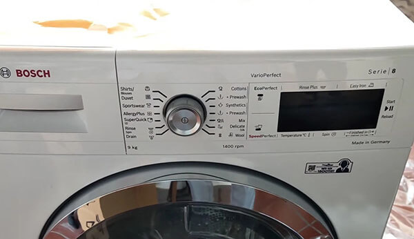 đánh giá chi tiết thiết kế máy giặt bosch WAW28480SG