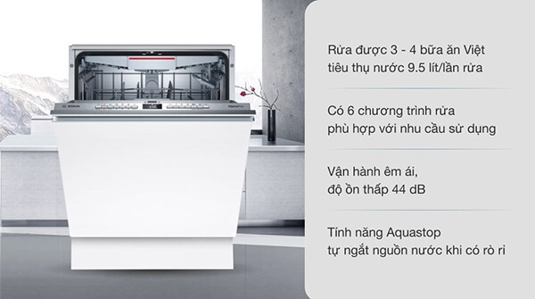 máy rửa bát bosch SMV4HCX48E serie 4 có tốt không