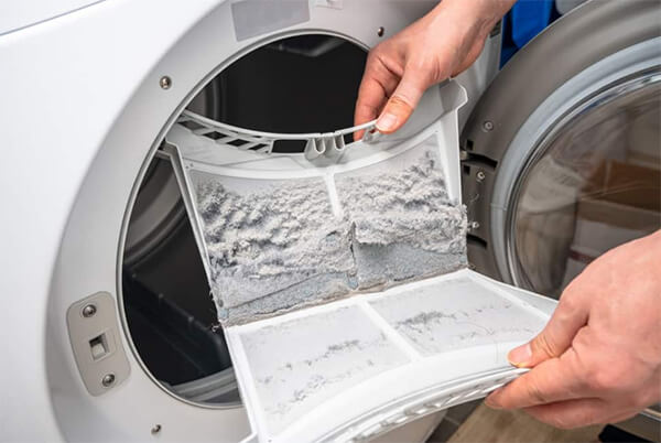 Cách vệ sinh bộ lọc máy sấy quần áo Bosch đúng cách