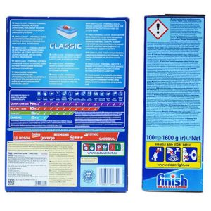 Cách phân biệt viên rửa bát Finish Classic hộp 100 viên chính hãng