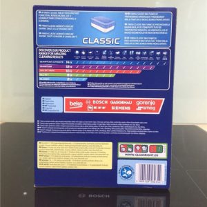 cách phân biệt viên rửa bát Finish Classic hộp 90 viên chính hãng
