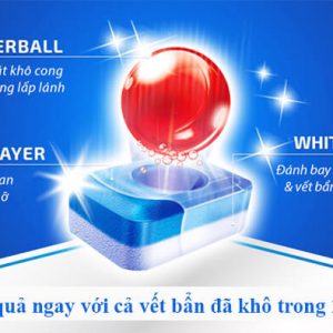 Thành phần của viên rửa bát Finish Essential hộp 52 viên