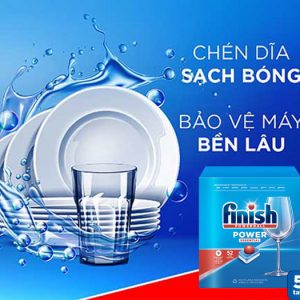 Tính năng vượt trội của viên rửa bát Finish Essential hộp 52 viên