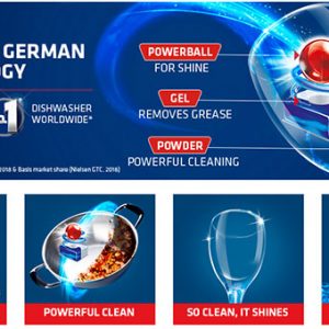 Tính năng vượt trội viên rửa bát Quantum 60 viên