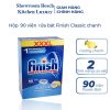Viên rửa bát Finish chính hãng 90 viên hương chanh