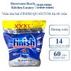 Viên rửa bát Finish chính hãng Quantum túi 60 viên