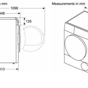 kích thước lắp đặt Bosch WQG24570SG