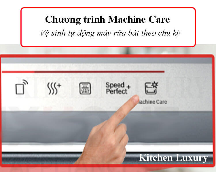 Chế độ Machine Care tự động vệ sinh khoang máy