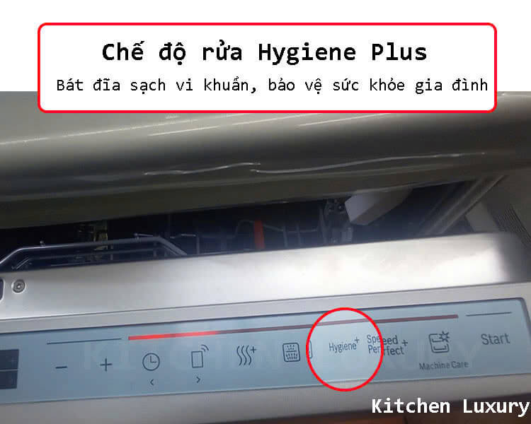 chế độ rửa Hygiene Plus máy rửa bát Bosch SMS8TCI01E