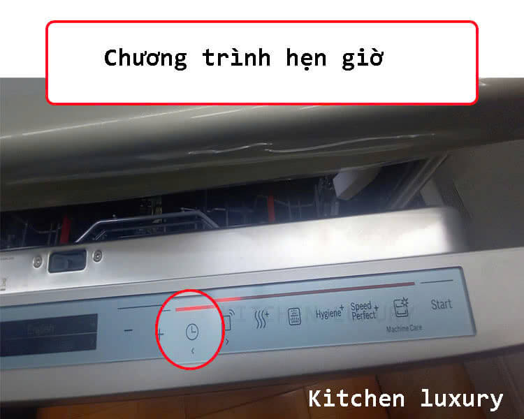 chương trình hẹn giờ máy rửa bát Bosch SMS8TCI01E