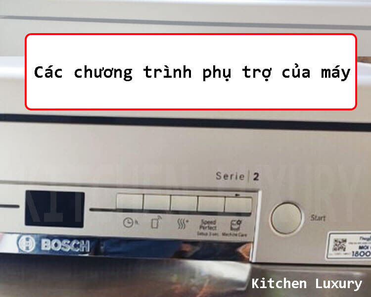 Chương trình phụ trợ của máy rửa bát Bosch SMS2IVI61E, Serie 2