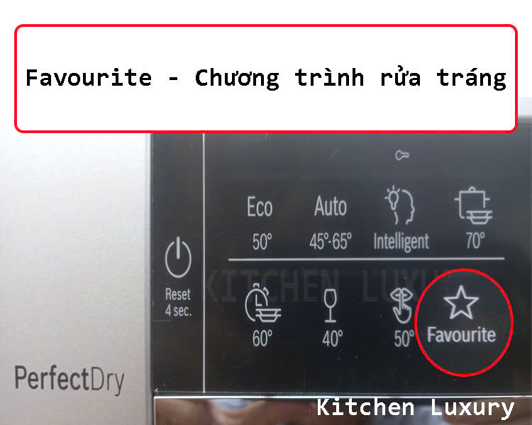 chương trình rửa Favourite máy rửa bát Bosch SMS6ZCI06E