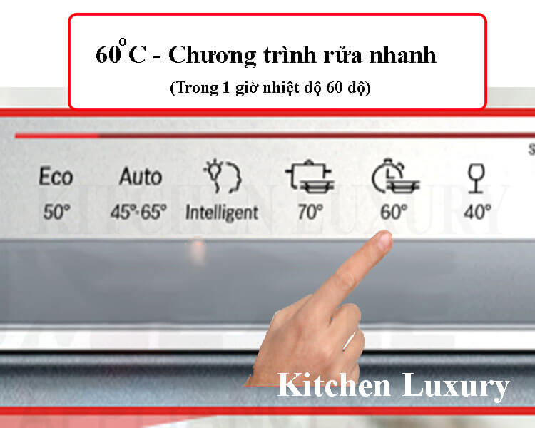 chương trình rửa nhanh máy rửa bát bosch smv6zcx16e