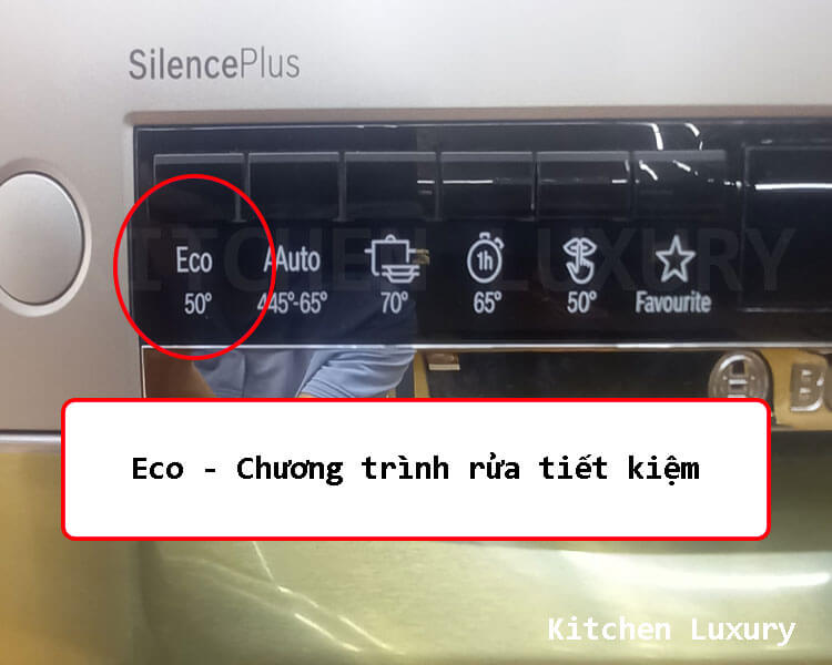 chương trình rửa tiết kiệm ECO của máy rửa bát bosch sms4eci14e