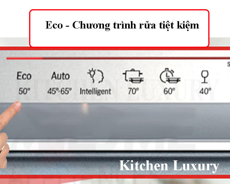 chương trình rửa tiết kiệm máy rửa bát bosch smv6zcx16e