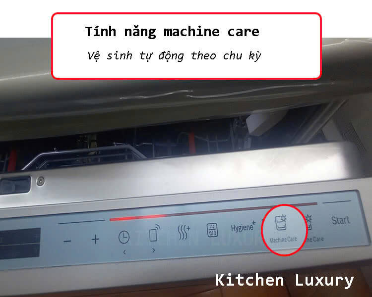 chương trình tự động vệ sinh khoang máy rửa bát Bosch SMI8TCS01E